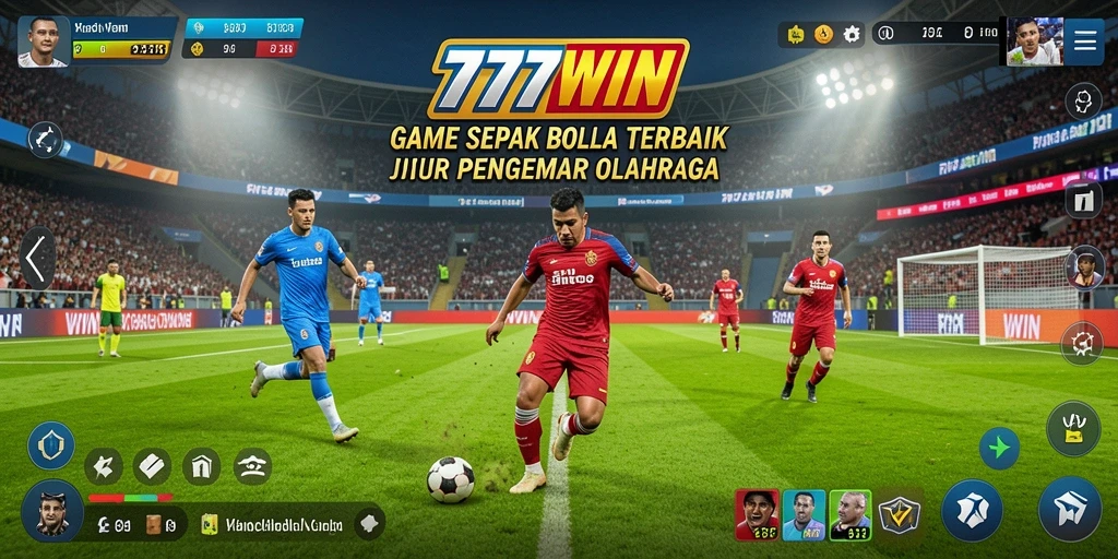 Gameplay mendebarkan dari 777WIN dalam aksi sepak bola.