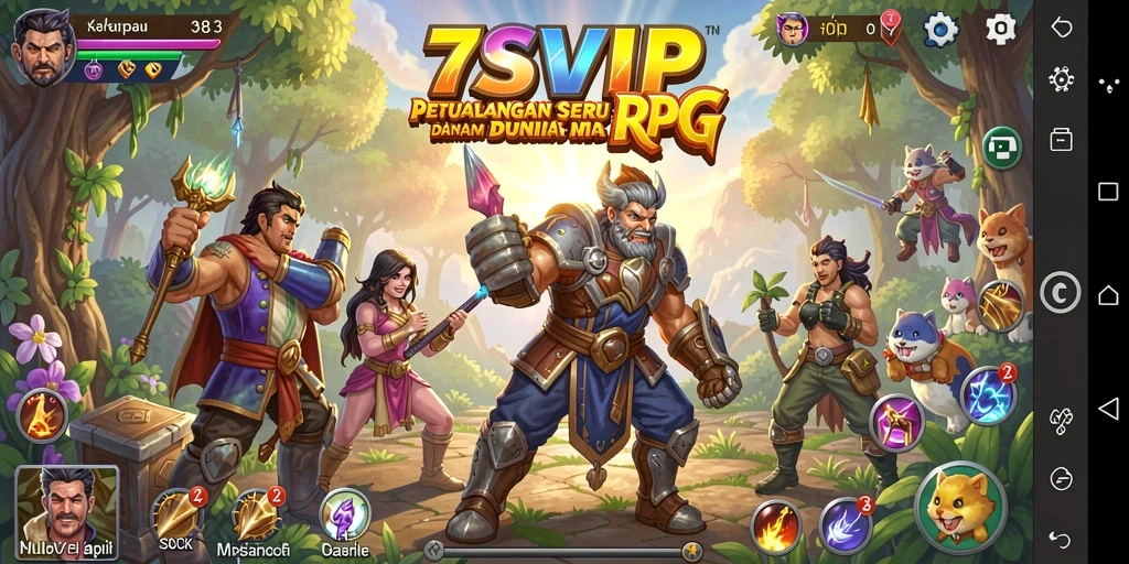 Tampilan menarik dari gameplay dalam 7SVIP yang memukau.