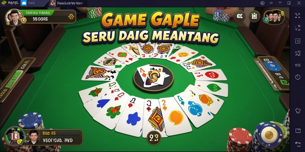 Tampilan gameplay seru game Gaple 99SL.