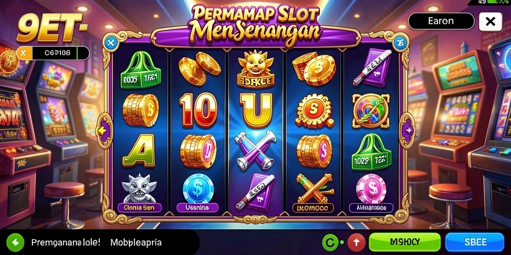 Tampilan gameplay Slot 9ET yang menarik dan interaktif.