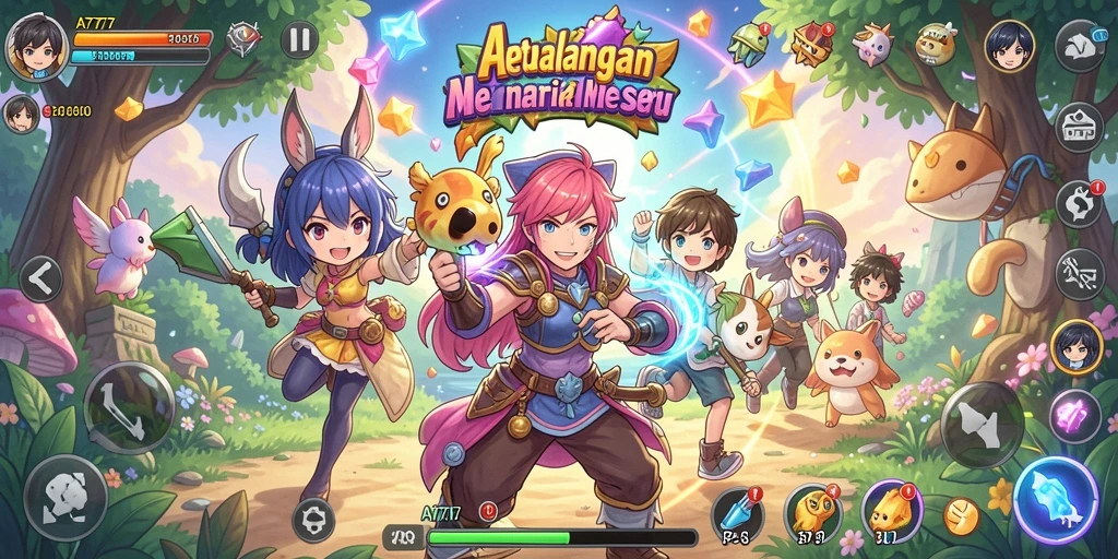 Screenshot gameplay A7777 menampilkan aksi seru di dunia Anime.