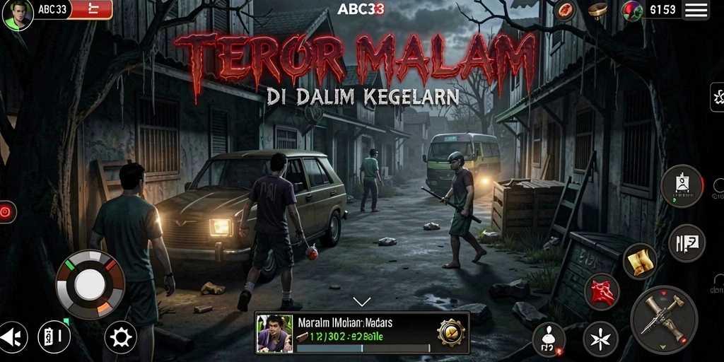Gameplay mencekam dengan suasana gelap dan ancaman yang mengintai.