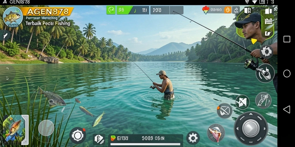 Tangkapan screenshot gameplay AGEN878 dengan aksi memancing yang seru dan menantang.