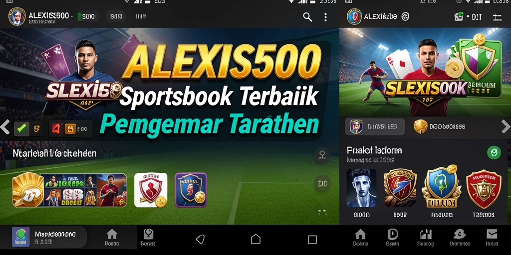Tampilan antarmuka ALEXIS500 saat melakukan taruhan olahraga.