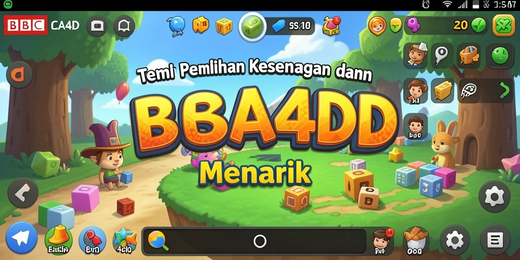 Tampilan gameplay menantang puzzle di BBCA4D.