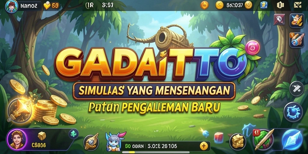Screenshot GADAITOTO menampilkan momen seru dalam gameplay Simulation.