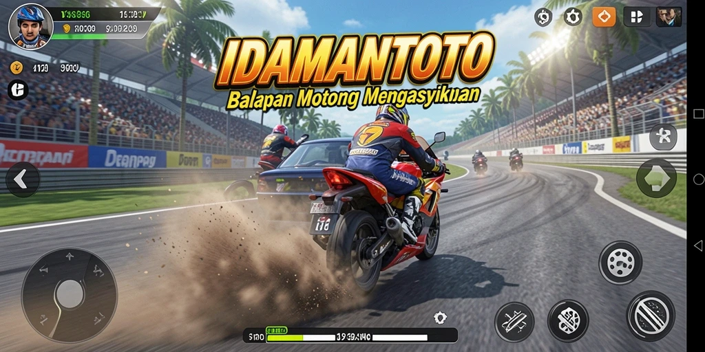 Gameplay seru balapan motor di IDAMANTOTO dengan grafis memukau.
