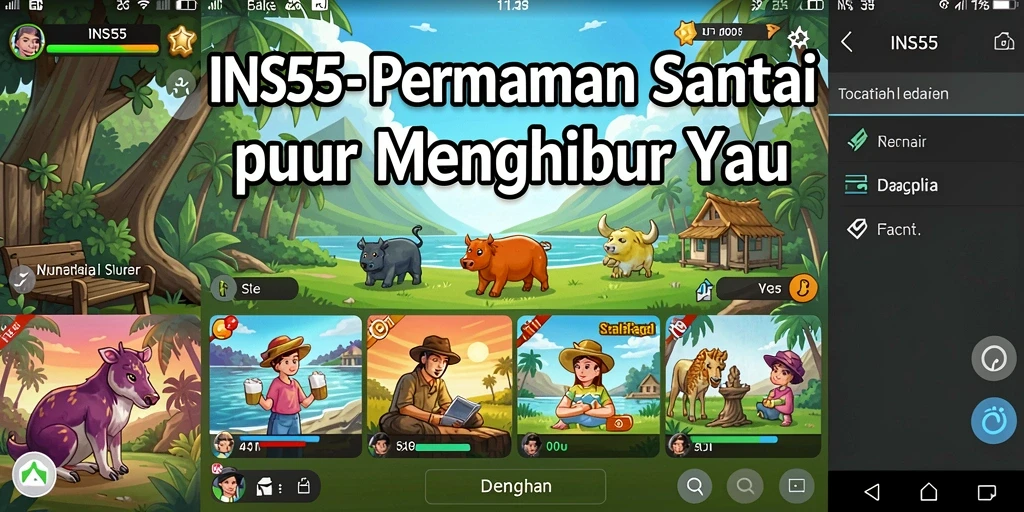 Screenshot INS55 menunjukkan gameplay santai dan seru.