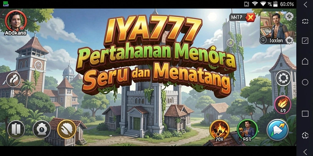 Gameplay seru Tower Defense di IYA777 dengan menara dan musuh beragam.