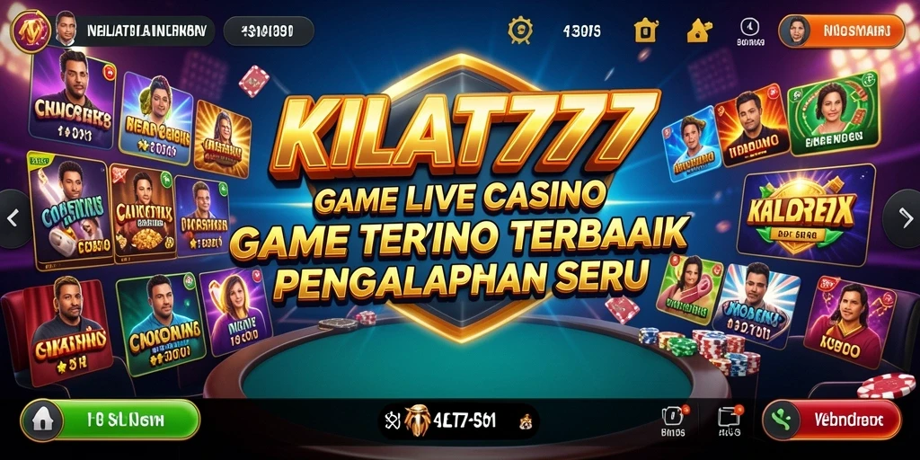 Gameplay seru di KILAT777 dengan dealer live dan interaksi langsung.