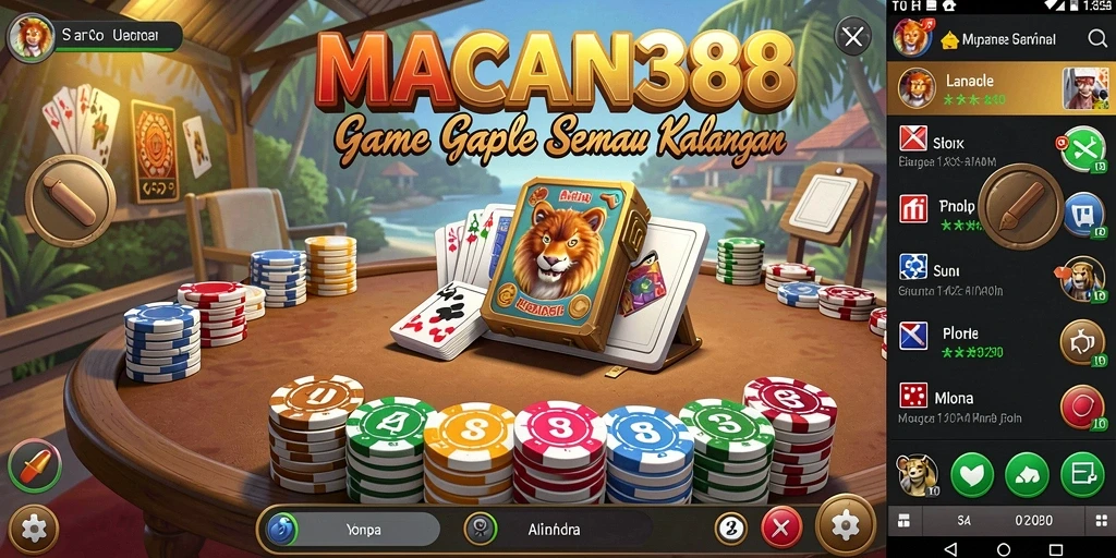 Gameplay Gaple yang seru dan interaktif di MACAN388.
