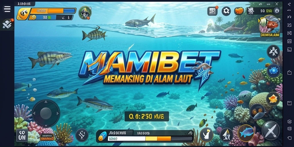 Tampilan gameplay memancing seru dan grafis menarik di MAMIBET.