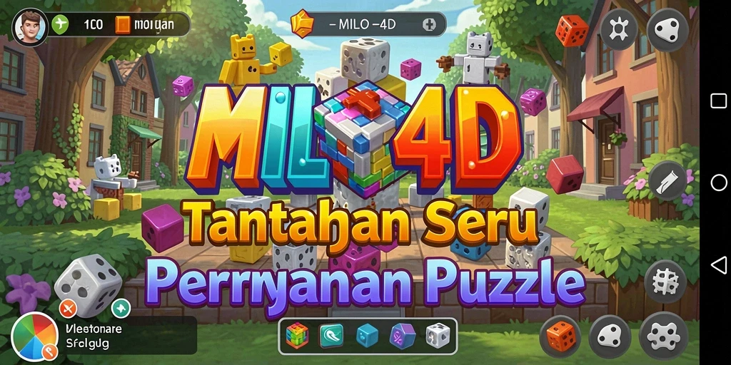 Tampilan gameplay menarik dari MILO4D dengan berbagai teka-teki.