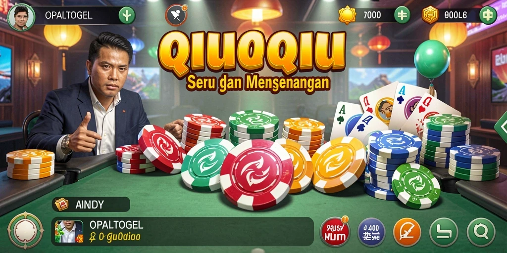 Screenshot gameplay QiuQiu OPALTOGEL yang seru dan menantang.