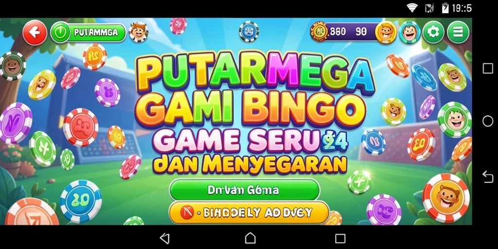 Tampilan gameplay menarik dari PUTARMEGA Bingo.