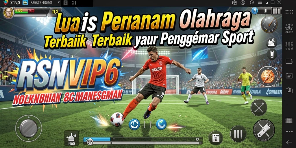 Screenshot gameplay RSNVIP6 menampilkan aksi seru dalam pertandingan olahraga.