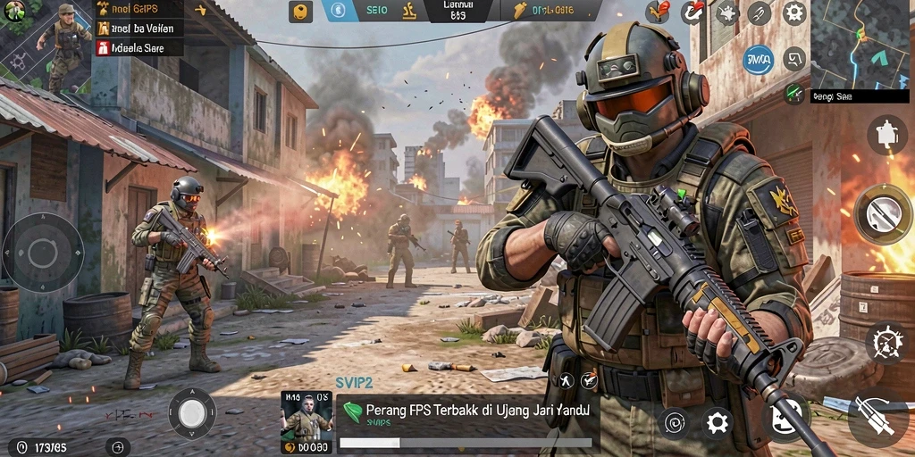 Tampilan aksi seru dari gameplay SVIP2 yang mendebarkan.