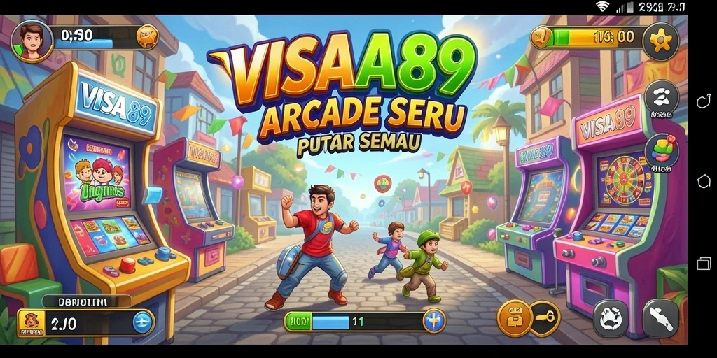 Tampilan gameplay seru dari game Arcade VISA89 yang penuh tantangan.